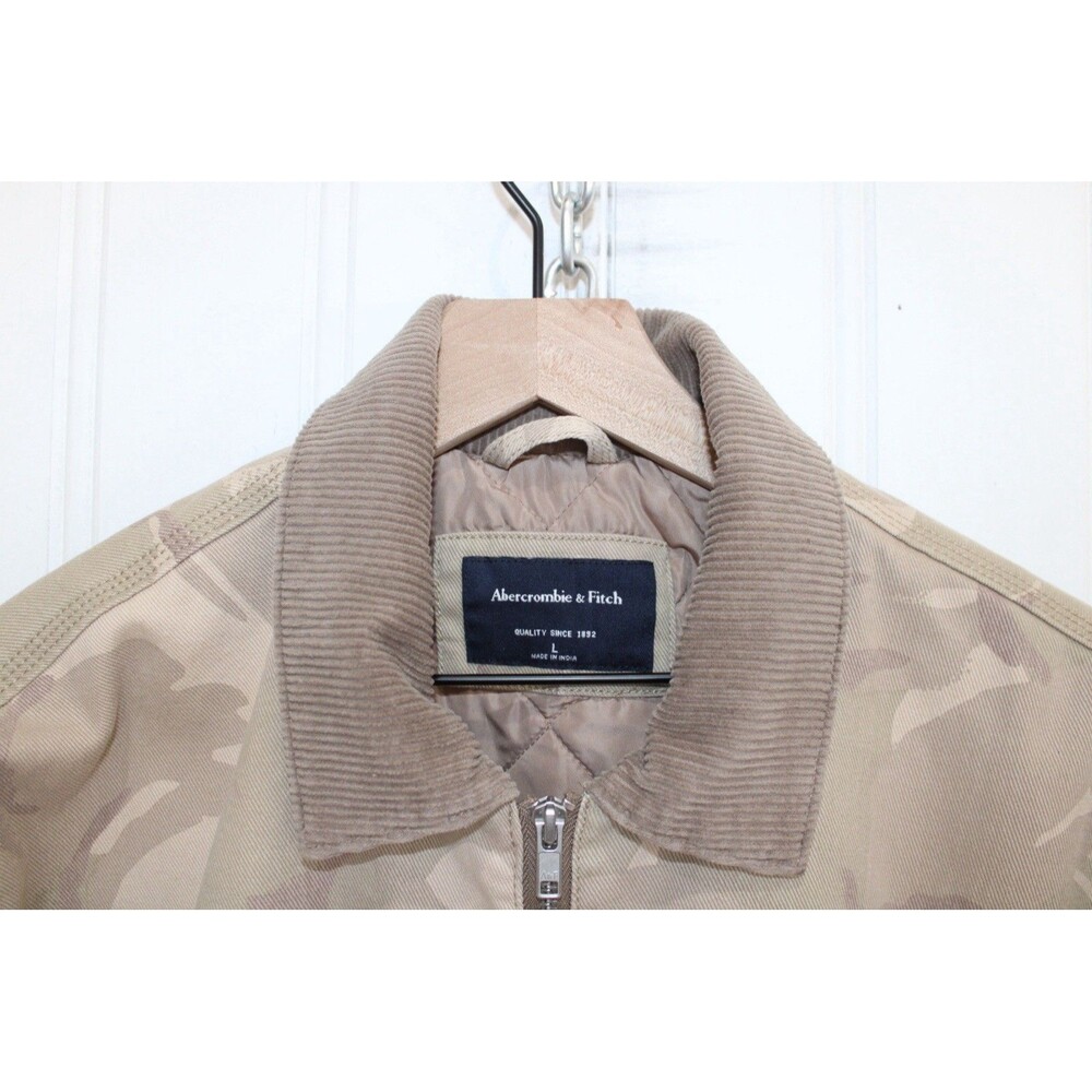 Abercrombie‎ & Fitch Camo Workwear Field Chore Jacket Mens Large Utility Boxy - Picture 2 of 10